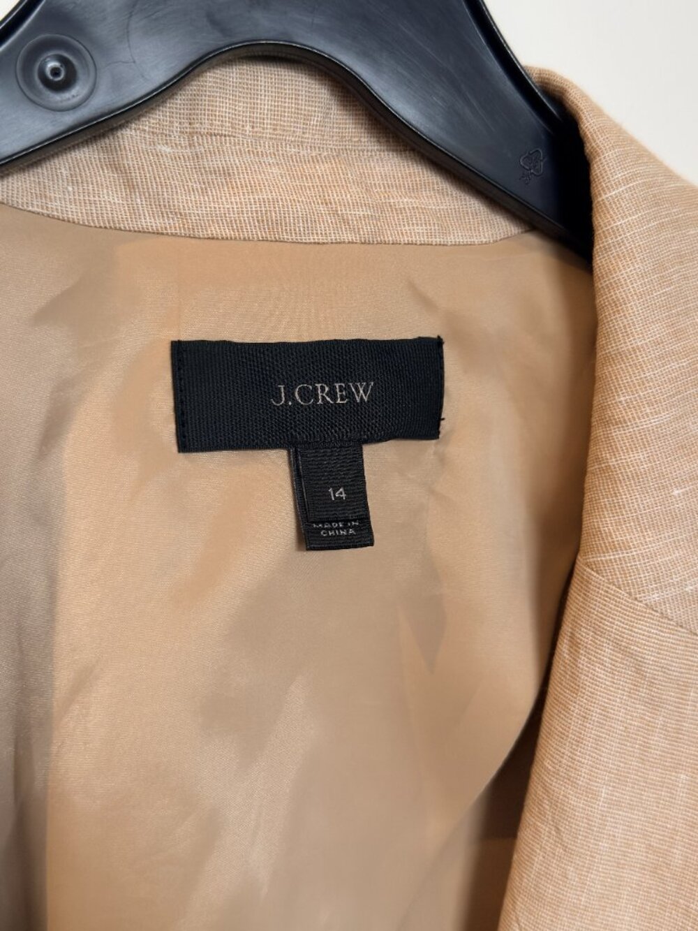J CREW - Womens - Linen Scalloped Blazer - Size 14 - Picture 5 of 7